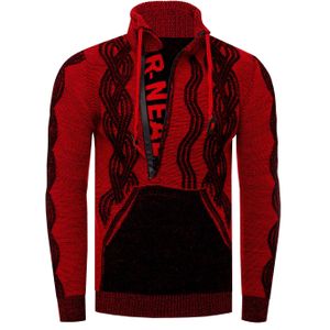 Rusty Neal - Gebreide Trui - Casual Pasvorm - Opstaande Kraag