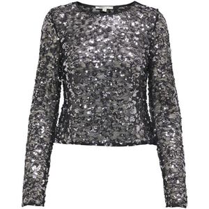 ONLY - ONLPALEMA - Top - Pailletten - Dames - Lange Mouwen