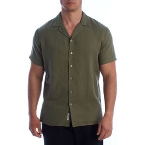 Heren Korte Mouwen Linnen Overhemd HS24MCA14