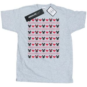 Li-cense Disney heren mickey en minnie kerstmis harten t-shirt