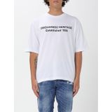 Dsquared 2 - T-Shirt - Wit - Katoen - Heritage Opgericht 1995