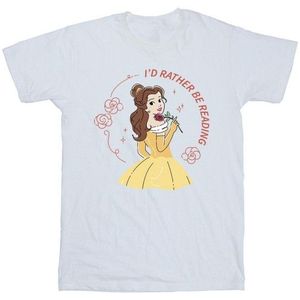 Li-cense Disney heren beauty and the beast i´d rather be reading t-shirt