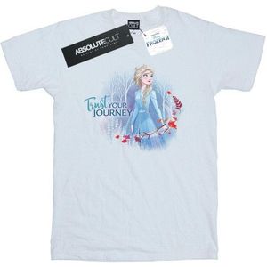 Li-cense Disney dames frozen 2 vertrouw op je reis katoenen boyfriend t-shirt