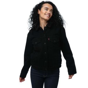 Levi's - EXBF SHERPA TRUCKER YES BLACK - Jeansjas - Zwart - Forever Black 0015