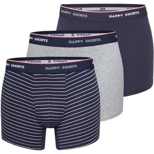 Happy Shorts 3-pack boxershorts heren maritim gestreept