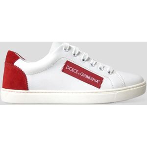 Dolce and Gabbana / rood leren sneakers