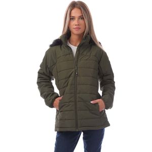 Trespass Translate gewatteerde damesjas in groen