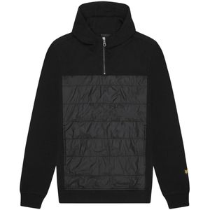 Lyle & Scott - Hoodie - Gitzwart - Hybride Interlock