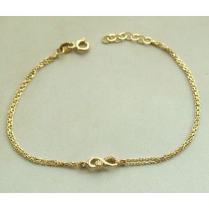 Christian Gouden infinity armband