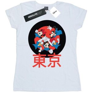 Li-cense Disney dames mickey mouse team huddle katoenen t-shirt