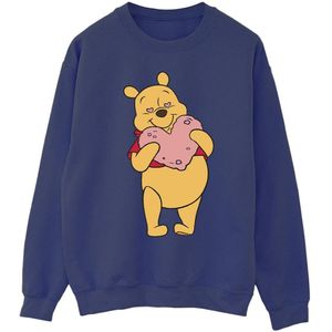 Li-cense Disney heren winnie the pooh sweatshirt met hartjesogen