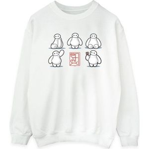 Li-cense - Disney Big Hero 6 Baymax Veel Poses - Sweatshirt - Grijs - Katoen