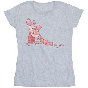 Li-cense Disney dames winnie the pooh knorretje hartenketting katoenen t-shirt