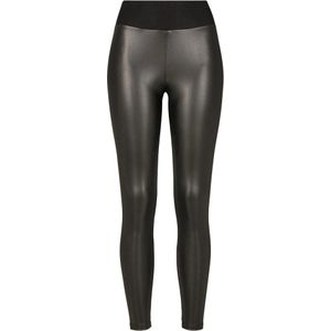 Urban Classics Dames legging hoog taille leer