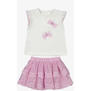 Mayoral - Tule Rok Set - Roze - 2-delig