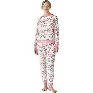 Winterpyjama lange mouw fluweel JJB4 vrouwen