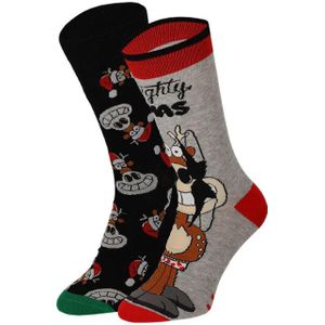 Apollo Foute kerstsokken heren 2-paar rendier