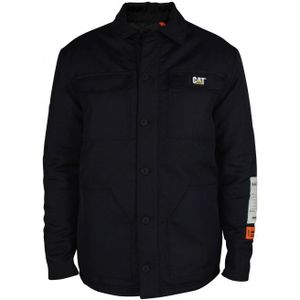 Heron Preston - Zwart - Jas - Polyester - Met Logoprint en Capuchon