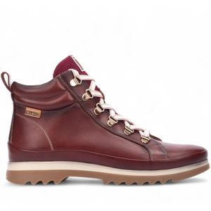 Pikolinos - Vigo - Rode Enkellaarsjes - Dames - Leren Veterboots