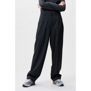 Catwalk Junkie - Pinstripe Tapered Trousers - Donkergrijs Melange