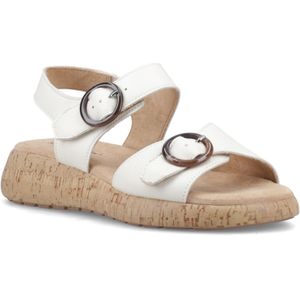 Hush Puppies - Alison - Leren Sandalen - Crème