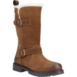 Hush Puppies - Winnie - Leren Dameslaarzen - Tan