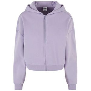 Urban Classics Dames cozy zip cropped hoodie