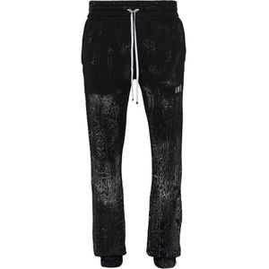 Amiri - Zwarte Joggingbroek - Gebarsten Kleurstof Ontwerp - Sportbroeken