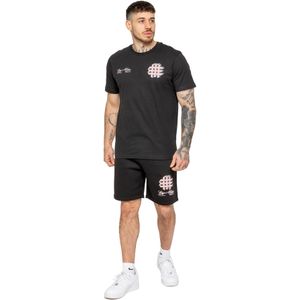 Enzo Milano - Heren Bedrukt T-shirt & Korte Broek Set