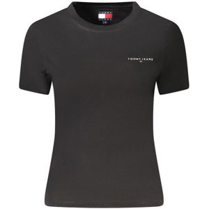 Tommy Hilfiger - Premium Cotton - T-shirt - Zwart - Korte Mouwen