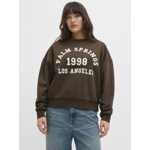 JJXX - JXMERLE - Sweatshirt - Donkerbruin / Offwhite