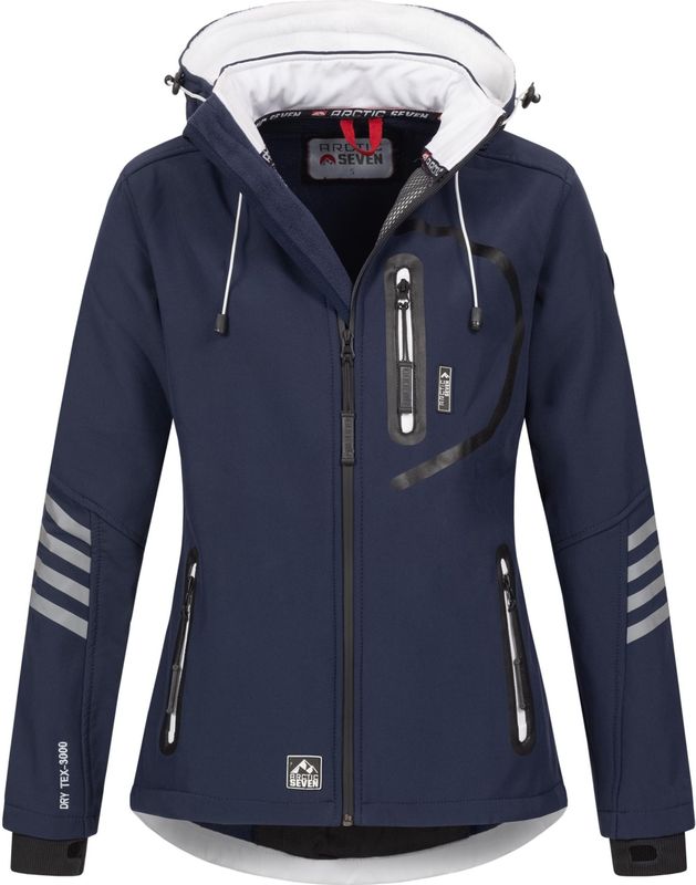 Arctic Seven - Softshelljas - Marineblauw - Dames