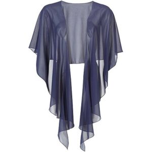 Swing - Cape Jas - Blauw - Dames - 100% Polyester Chiffon