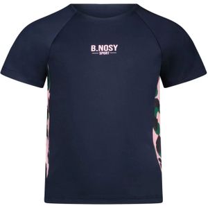 B.Nosy Meisjes t-shirt b. sporty panterprint block navy