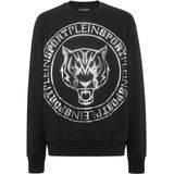 Plein Sport - Sweatshirt Tiger - Zwart - Katoen - Regular Fit