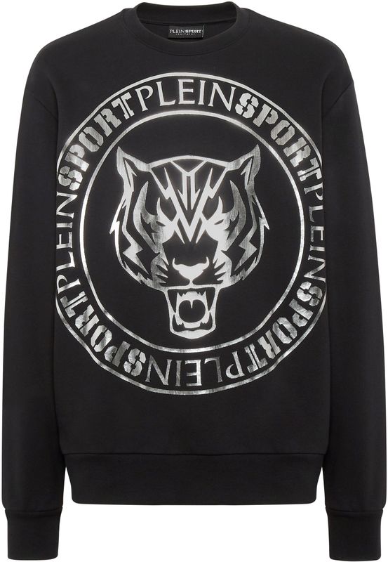 Plein Sport - Sweatshirt Tiger - Zwart - Katoen - Regular Fit