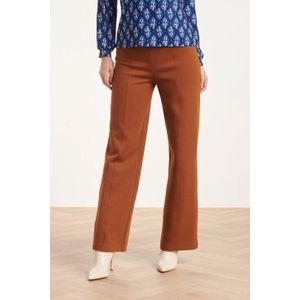 Smashed Lemon 24590 stretchy cognac flared broek