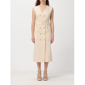 Gestrikte Dubbelgeknoopte Midi-jurk