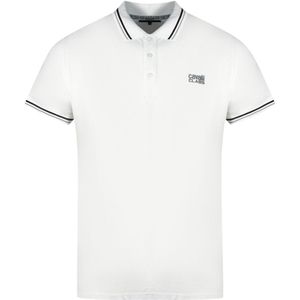 Cavalli Class - Polo Shirt - Wit - Katoen - Korte Mouwen