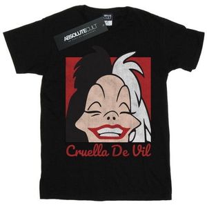 Li-cense Disney heren cruella de vil cropped head t-shirt