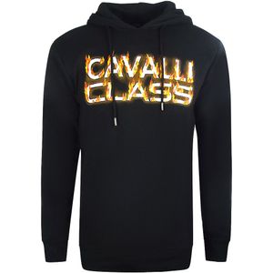 Cavalli Class - Fire-logo - Hoodie - Zwart
