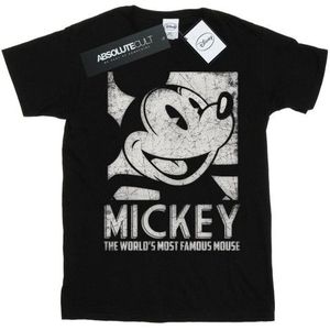 Li-cense Disney dames mickey mouse most famous cotton boyfriend t-shirt