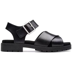 Clarks - Coledale Strap - Dames Sandaal - Zwart - Leer