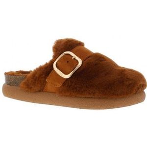 Scholl - Ivy Buckle - Muiltjes - Zwart - Imitatiebont - Leer