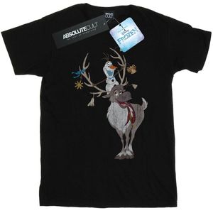 Li-cense Disney heren frozen sven en olaf kerst ornamenten t-shirt