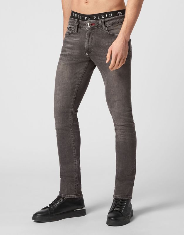 Philipp Plein - Dark Side - Jeans - Zwart - Slim Fit