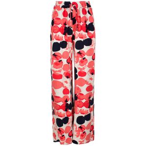 Linnen Broek - Abrikozenprint - Wijde Pijpen