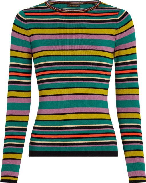 King Louie - Agnes Rib Top - Meerkleurig - Tricot