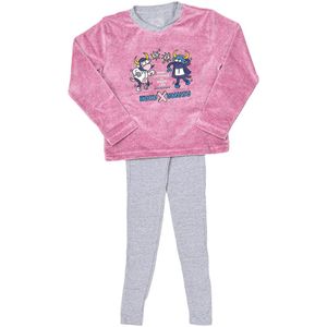 Winterpyjama met getufte afwerking en V-hals 3176 meisje