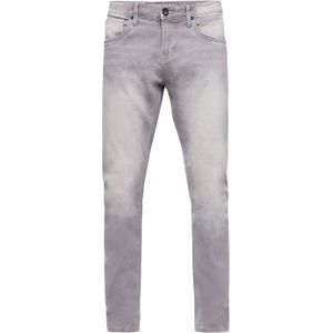 Rusty Neal - MELVIN - Slim Fit Jeansbroek - Grijs - Katoen-Stretch